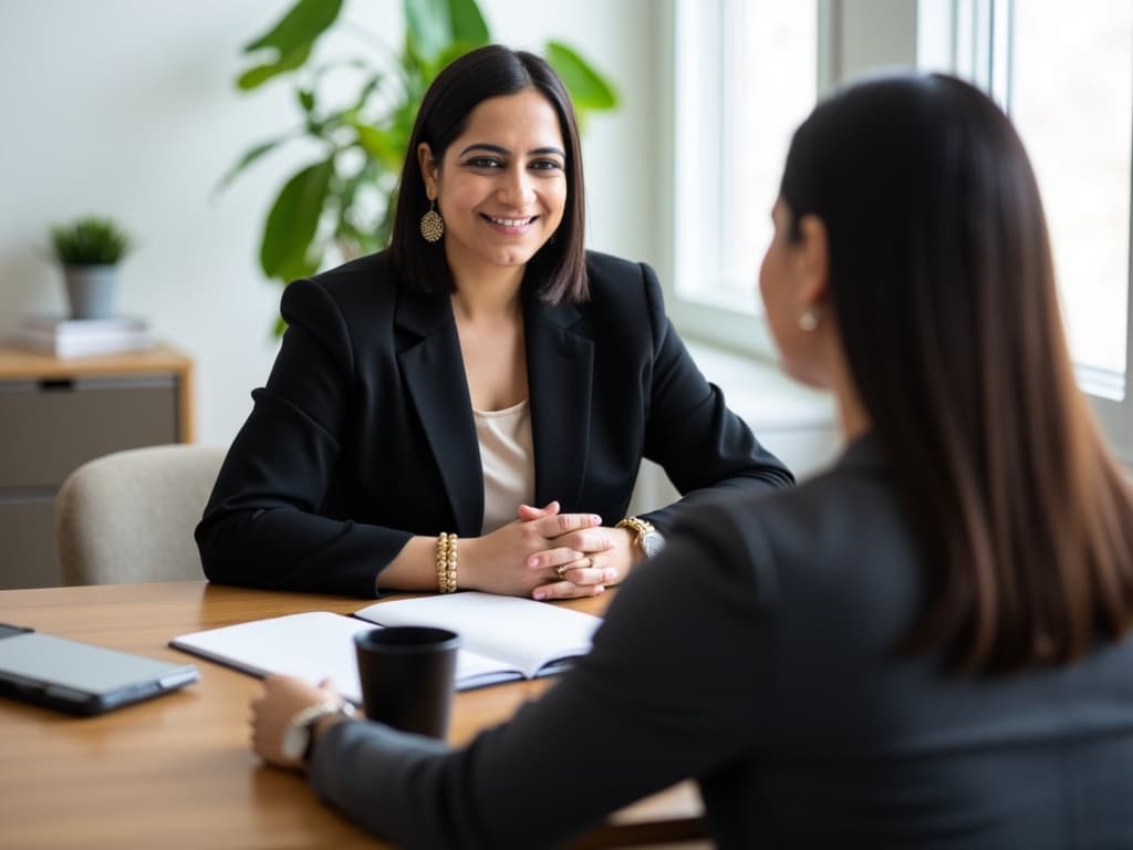 Anshuma Arora Mukkamala in a coaching session