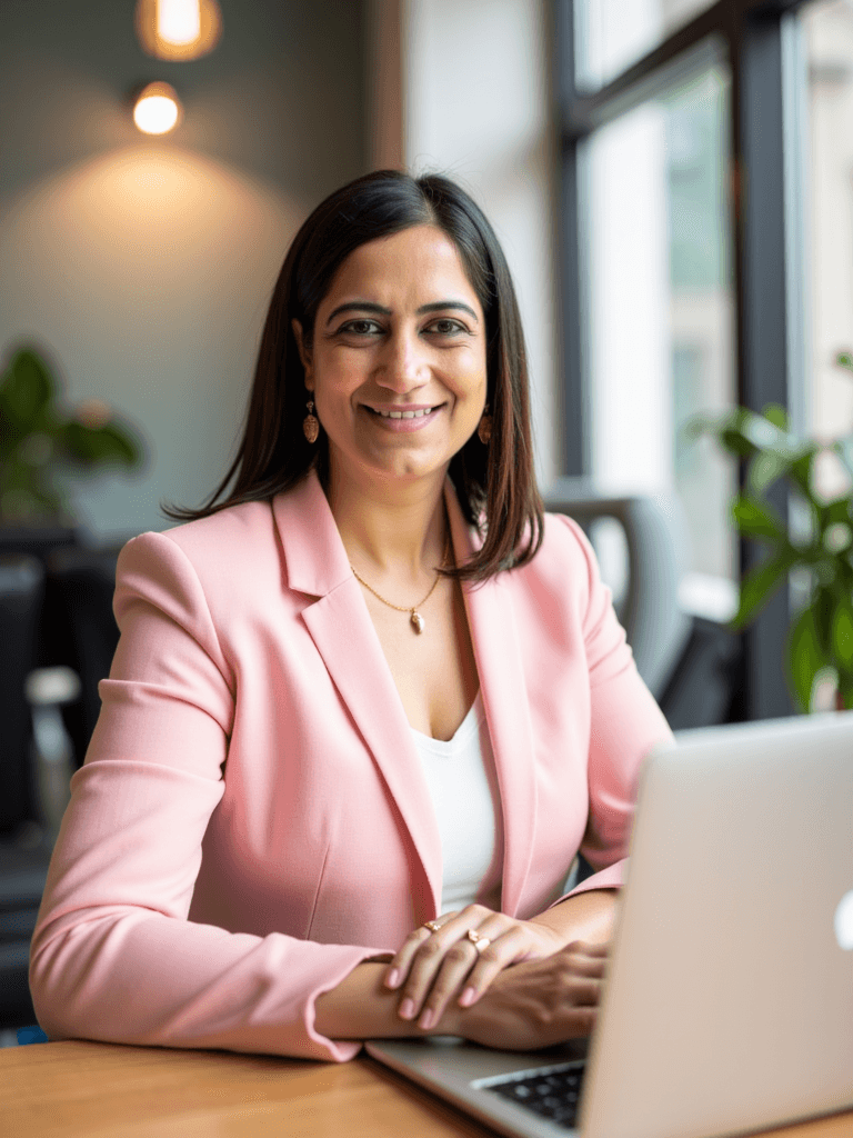 Anshuma Arora Mukkamala in a coaching session