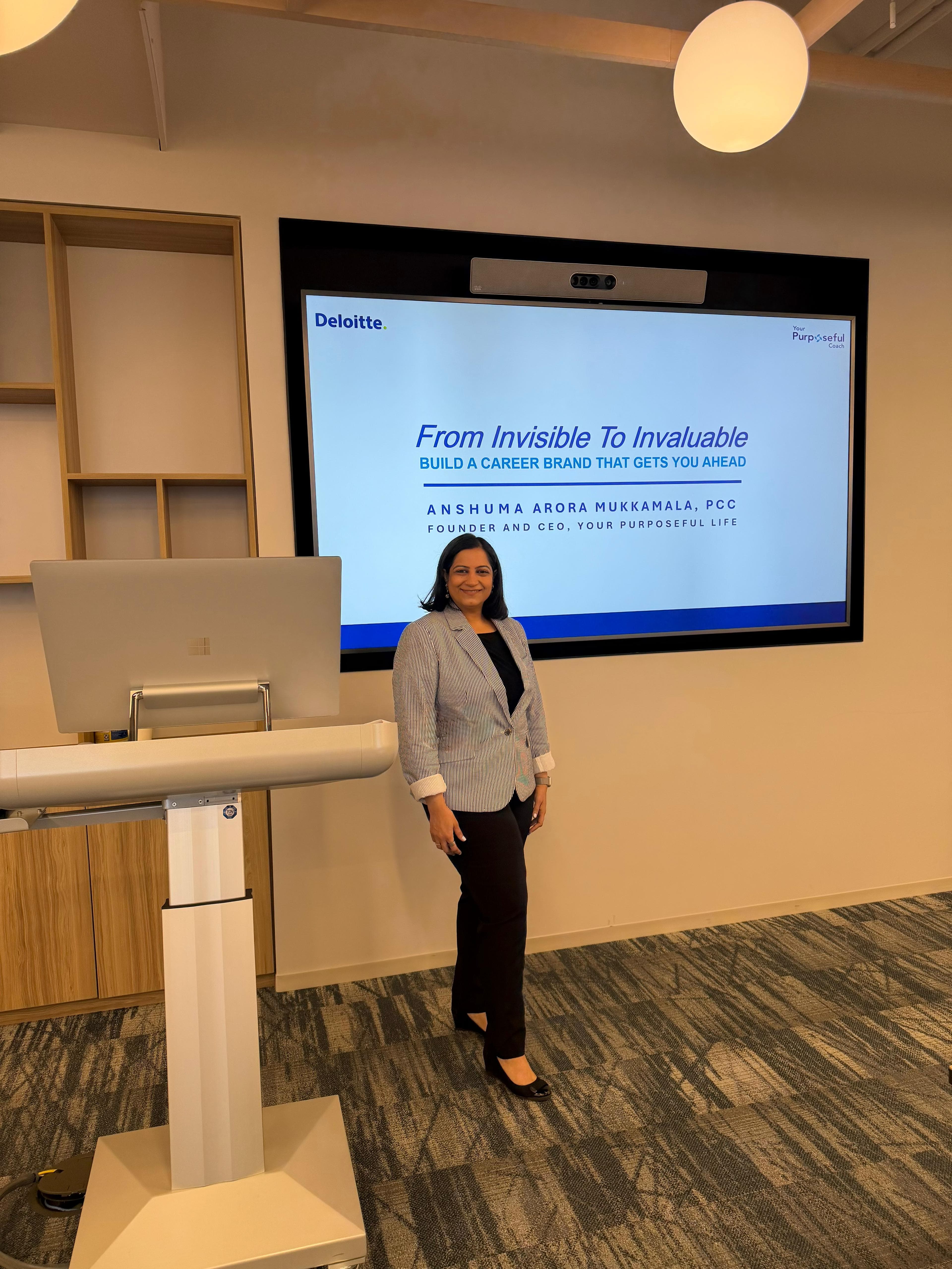 Anshuma Arora Mukkamala keynote at Deloitte